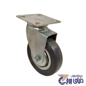 چرخ طوسی بیمارستانی 125 کفی گردان